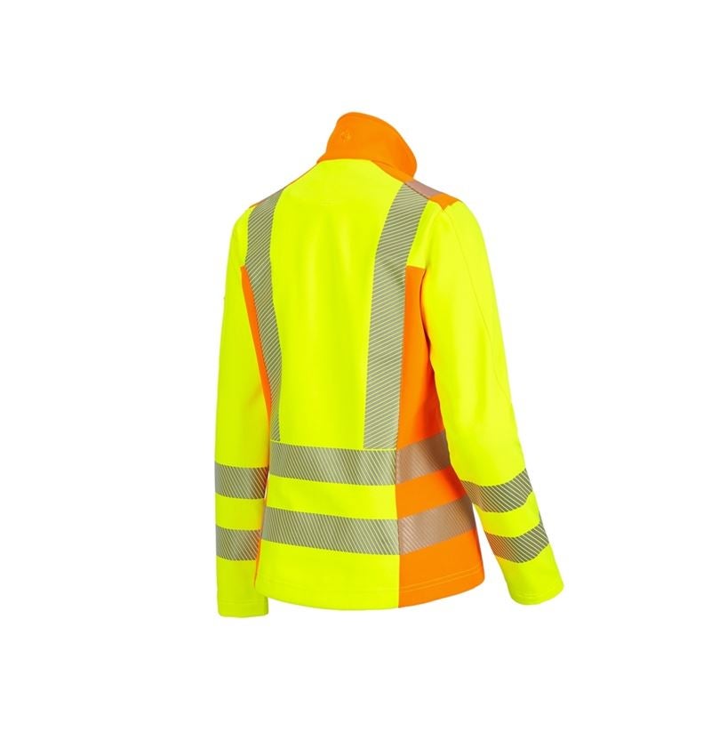 Vestes de travail: Veste softsh.signal.softlight e.s.motion 2020, fem + jaune fluo/orange fluo 3