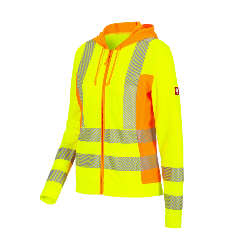 Vestes de travail: Veste à capuche fonct. Signalis.e.s.motion 2020, f + jaune fluo/orange fluo 2
