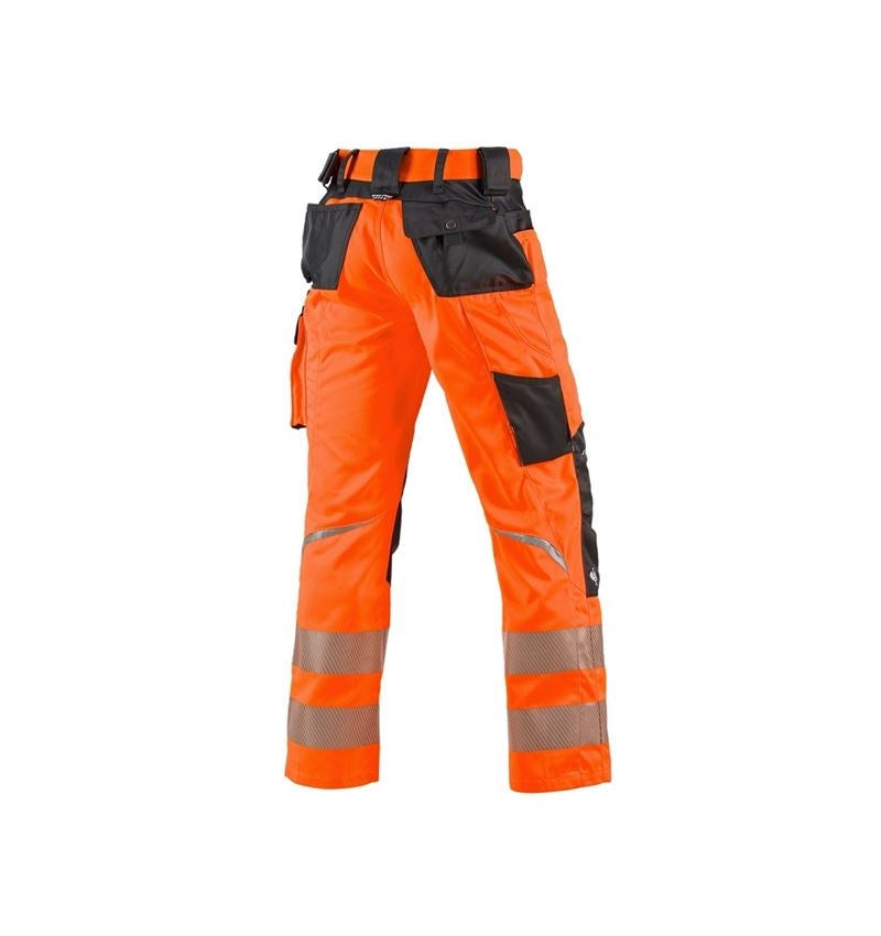 Pantalons de travail: Pantalon à taille élastique de signal. e.s.motion + orange fluo/anthracite 1