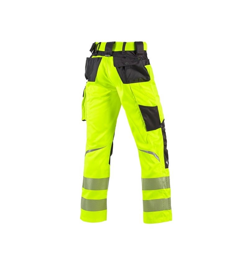 Pantalons de travail: Pantalon à taille élastique de signal. e.s.motion + jaune fluo/anthracite 2