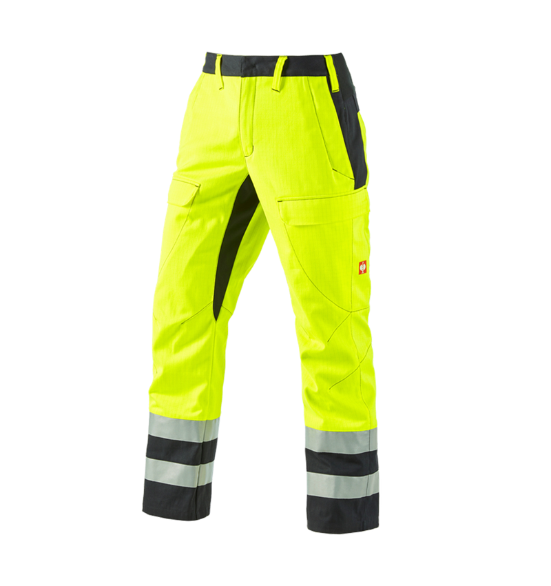 Pantalons de travail: e.s.Pantalon à taille élastique multinorm high-vis + jaune fluo/noir 2
