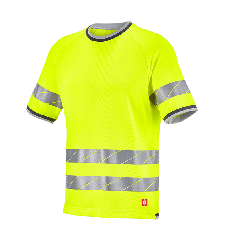 Kleding: Functionele veiligheids-T-shirt e.s.ambition + signaalgeel/antraciet 7