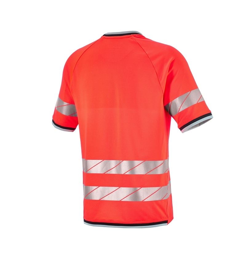 Hauts: T-shirt fonctionnel signal e.s.ambition + rouge fluo/noir 7