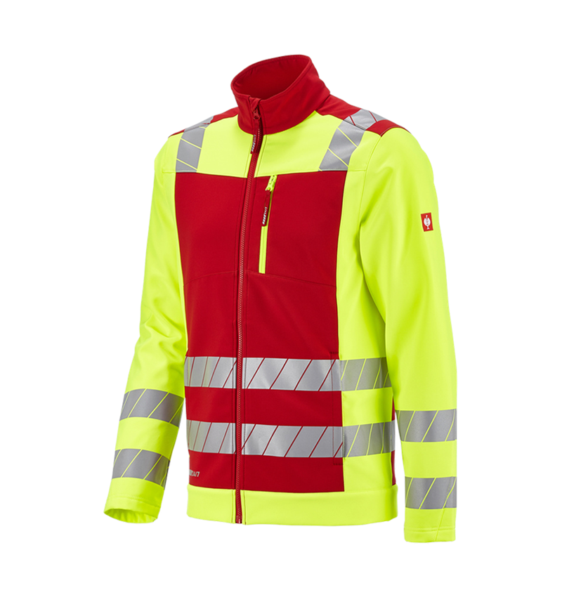 Themen: Warnschutz Softshelljacke e.s.motion 24/7 + rot/warngelb 4