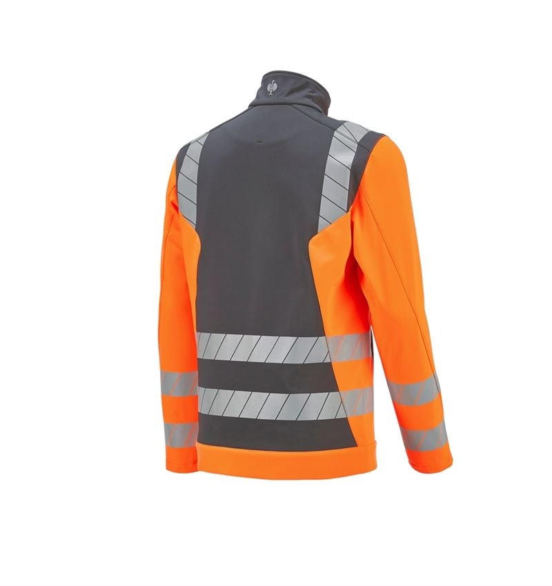 Werkjassen: Veiligheids-softshell-jack e.s.motion 24/7 + antraciet/signaaloranje 9