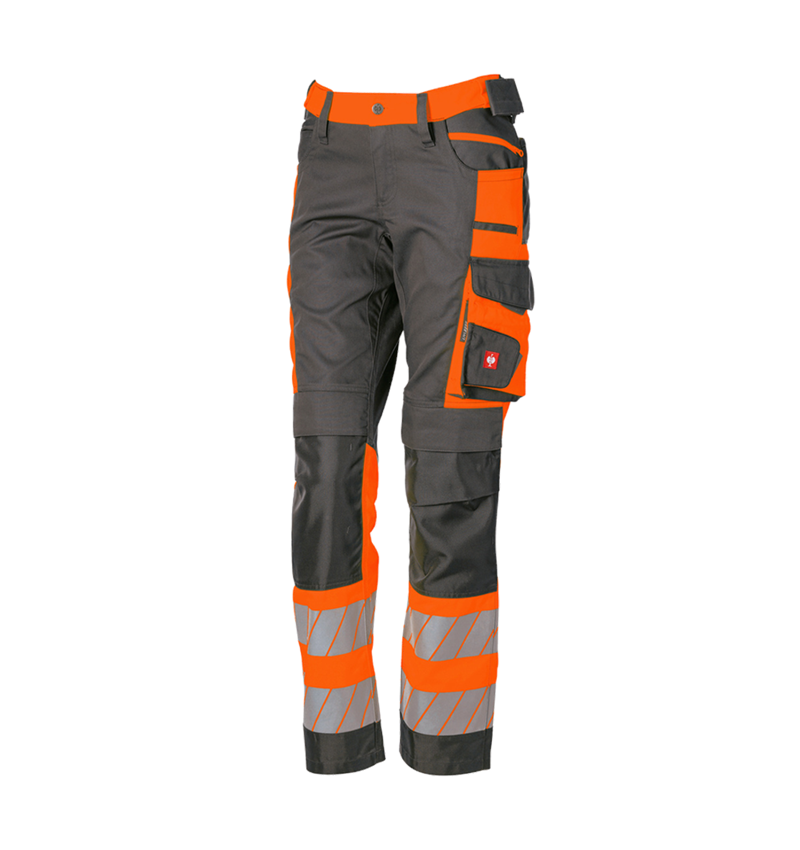 Hosen: Warnschutz Bundhose e.s.motion 24/7, Damen + anthrazit/warnorange 6