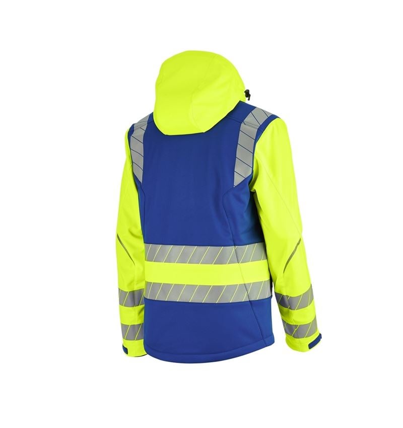 Werkjassen: Veiligheids winter-softshelljack e.s.motion 24/7 + korenblauw/signaalgeel 4