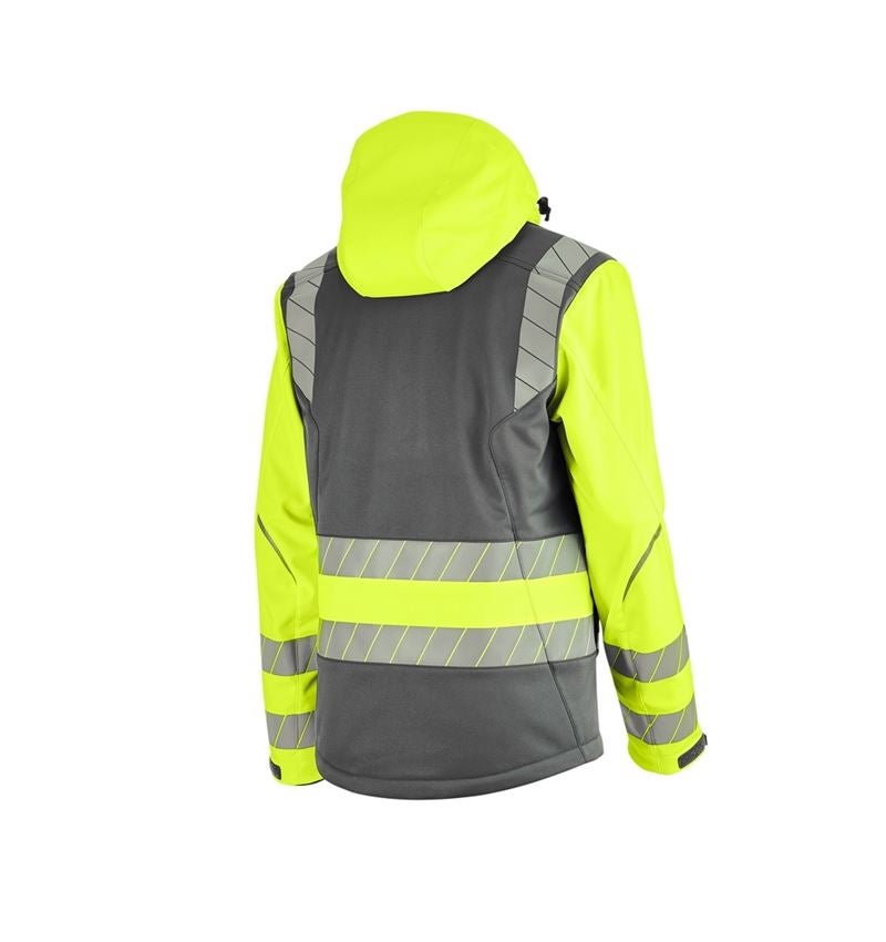 Kleding: Veiligheids winter-softshelljack e.s.motion 24/7 + antraciet/signaalgeel 8