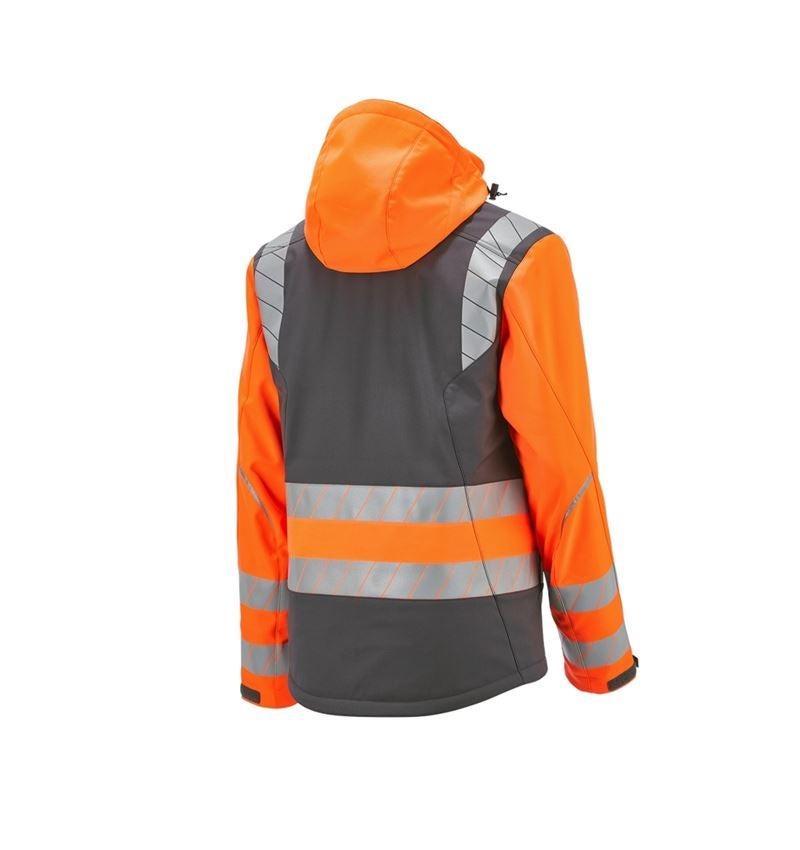 Kleding: Veiligheids winter-softshelljack e.s.motion 24/7 + antraciet/signaaloranje 8