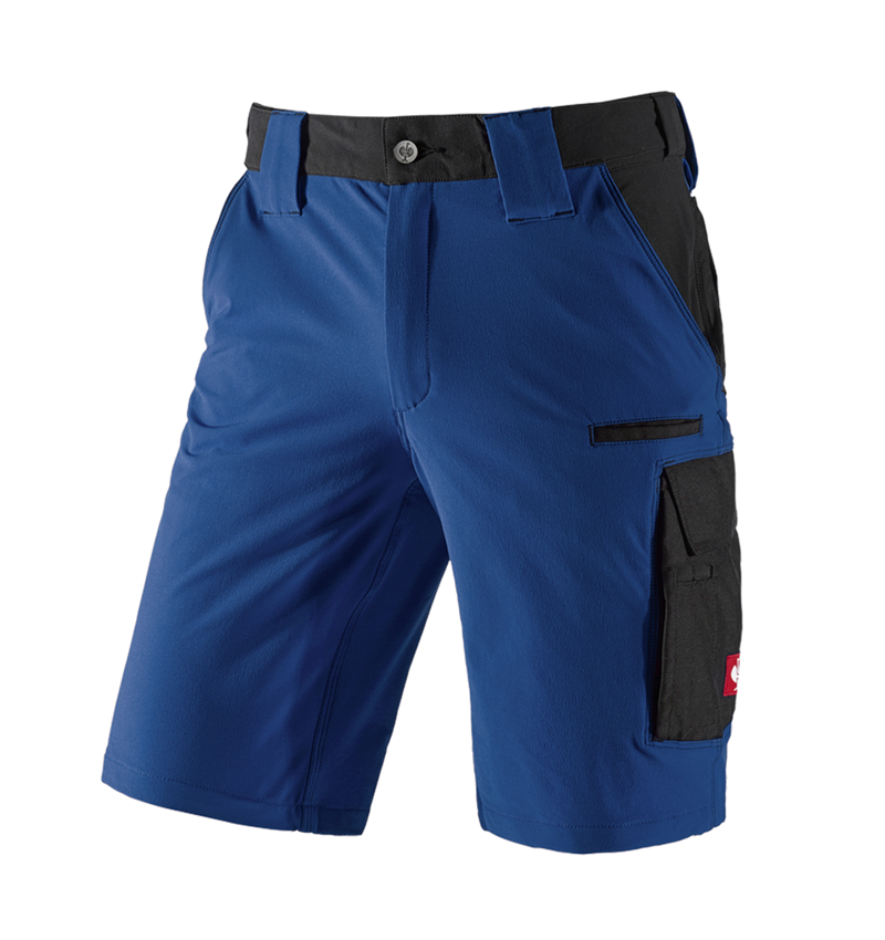 Pantalons de travail: Short fonctionnel e.s.dynashield + bleu royal/noir