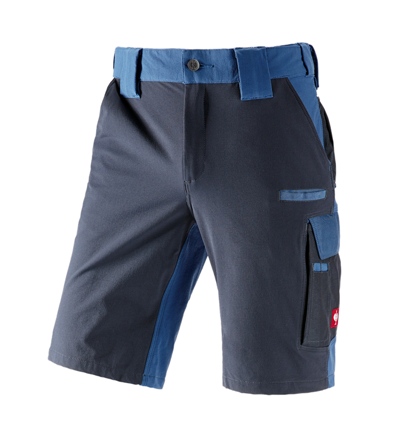 Pantalons de travail: Short fonctionnel e.s.dynashield + cobalt/pacifique
