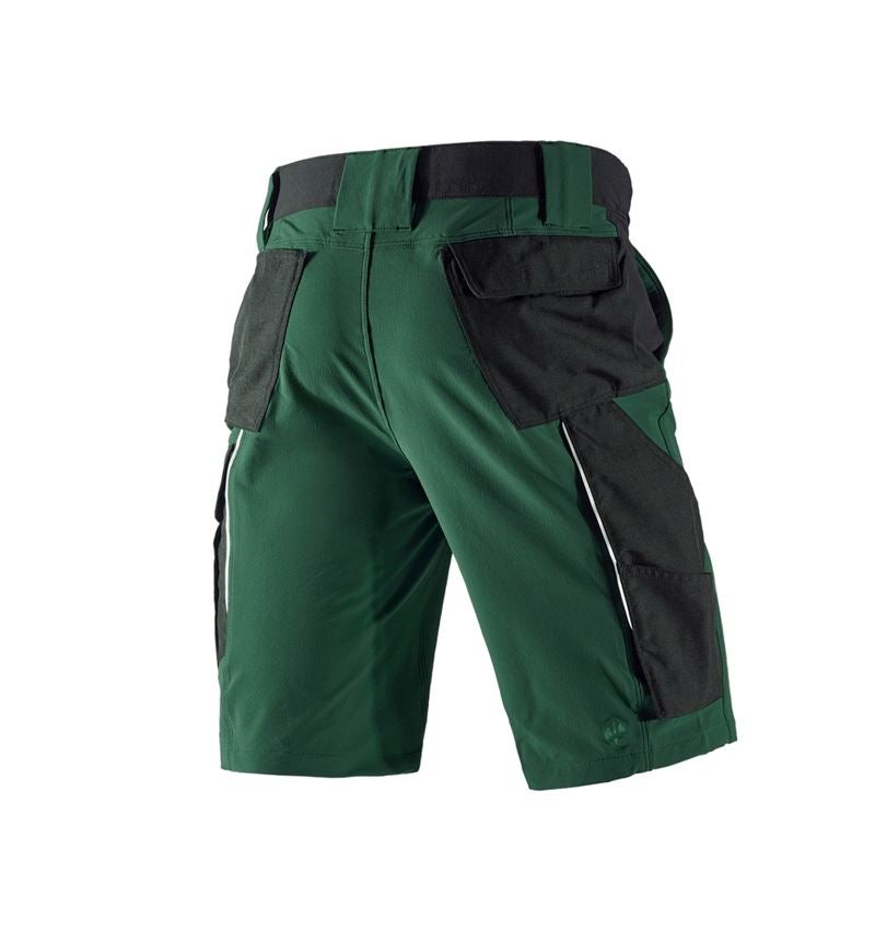 Pantalons de travail: Short fonctionnel e.s.dynashield + vert/noir 3