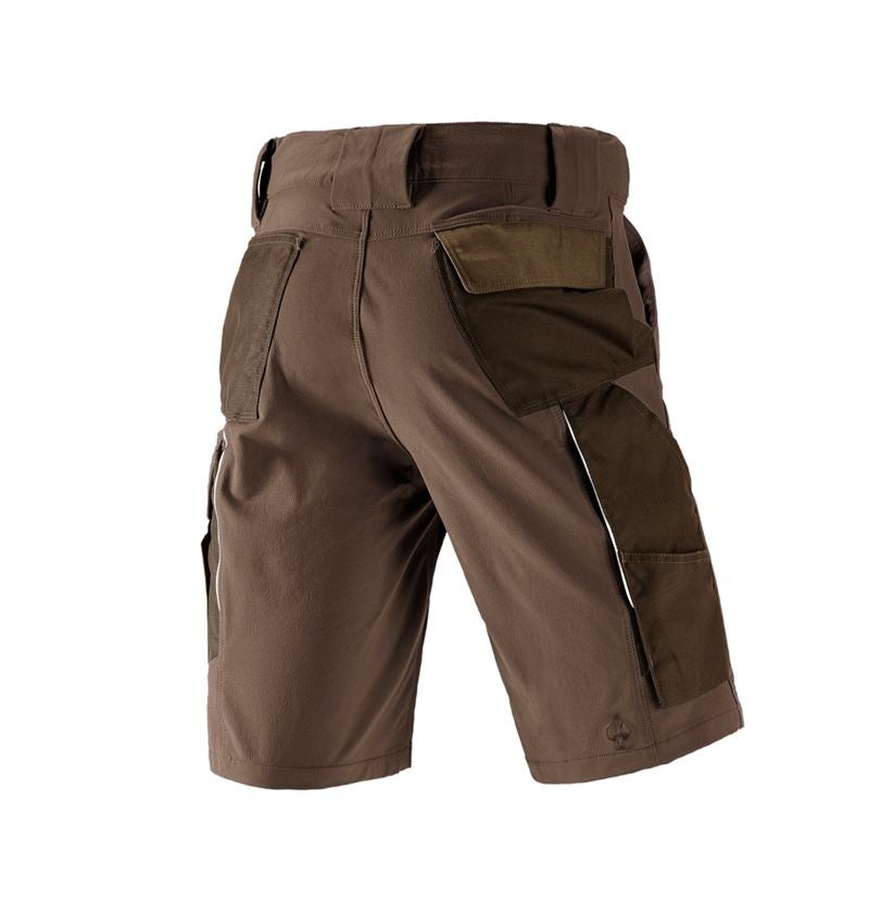 Pantalons de travail: Short fonctionnel e.s.dynashield + noisette/marron 3