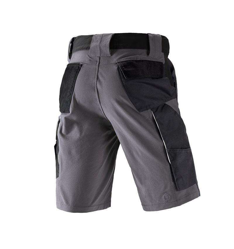 Pantalons de travail: Short fonctionnel e.s.dynashield + ciment/noir 1
