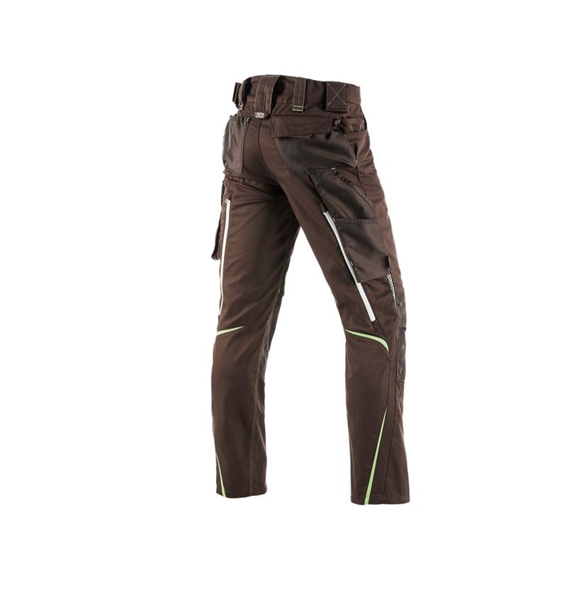 Pantalons de travail: Pantalon à taille élastique e.s.motion 2020 + marron/vert d'eau 3
