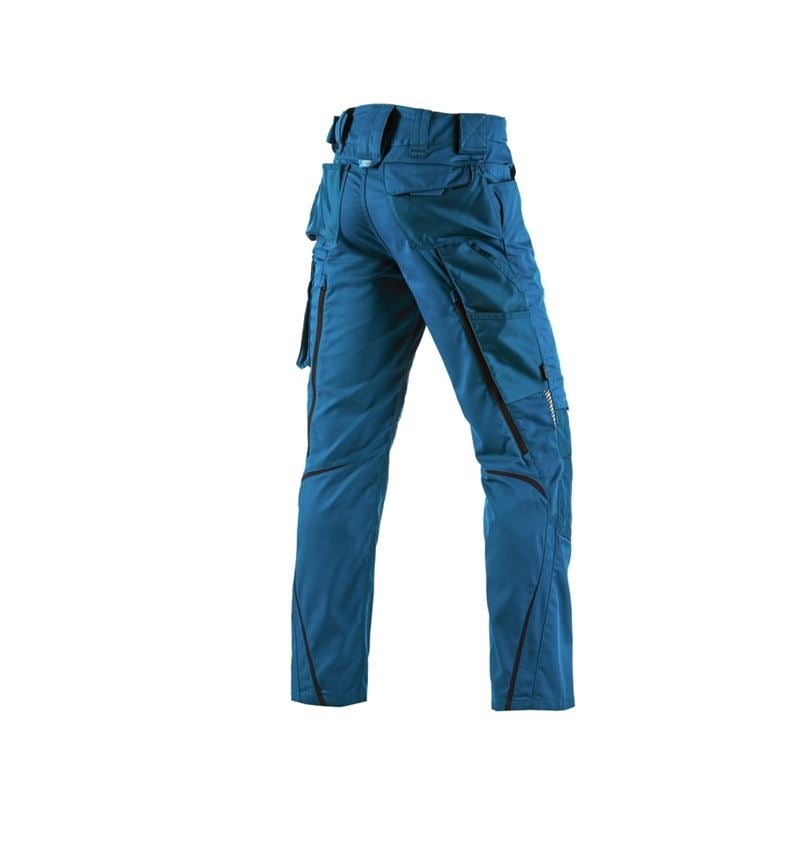Menuisiers: Pantalon à taille élastique e.s.motion 2020 + atoll/bleu foncé 3
