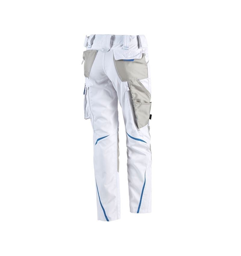 Pantalons de travail: Pantalon pour femmes e.s.motion 2020 + blanc/bleu gentiane 3