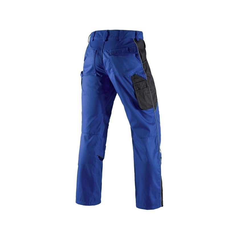 Pantalons de travail: Pantalon à taille élastique e.s.active + bleu royal/noir 3