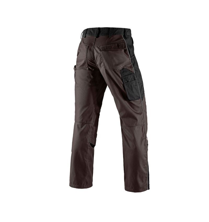 Menuisiers: Pantalon à taille élastique e.s.active + brun/noir 3