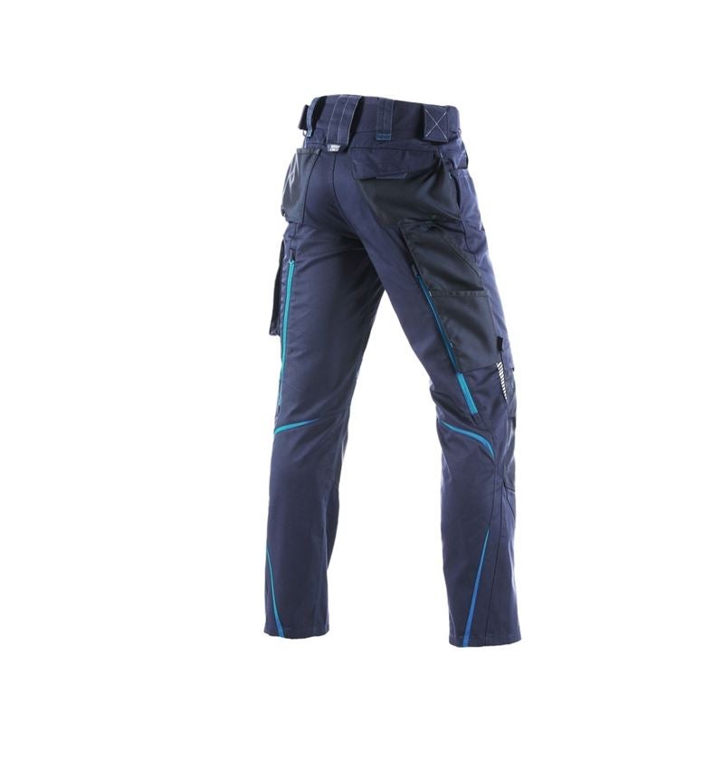 Pantalons de travail: Pantalon taille él.d’hiver e.s.motion2020, hommes + bleu foncé/atoll 3