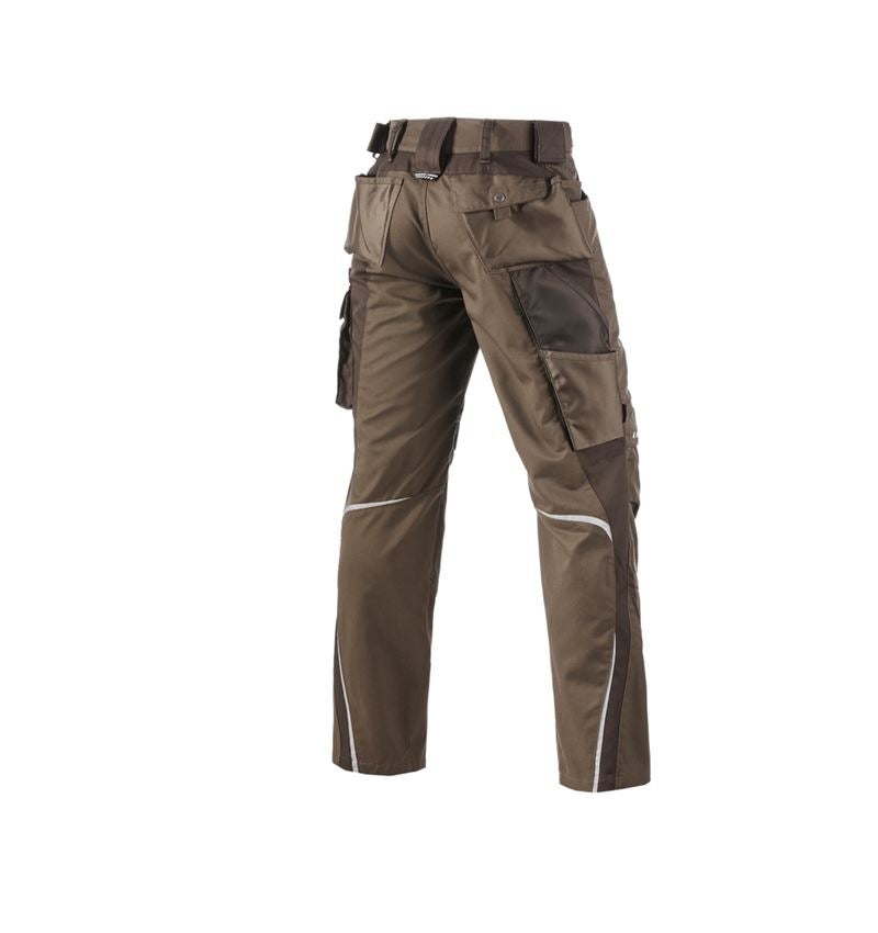 Pantalons de travail: Pantalon à taille élastique e.s.motion + noisette/marron 3