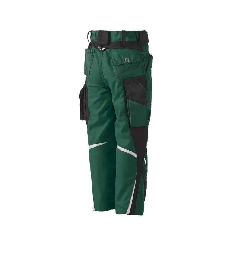 Pantalons: Enfants, pantalon à taille élastique e.s.motion + vert/noir 2