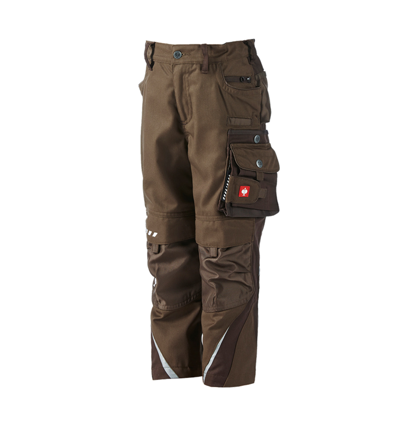 Pantalons: Enfants, pantalon à taille élastique e.s.motion + noisette/marron 2