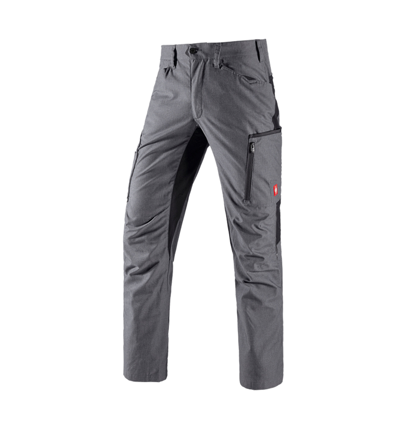 Horti-/ Sylvi-/ Agriculture: Pantalon à taille élastique e.s.vision, hommes + ciment mélange/noir 2