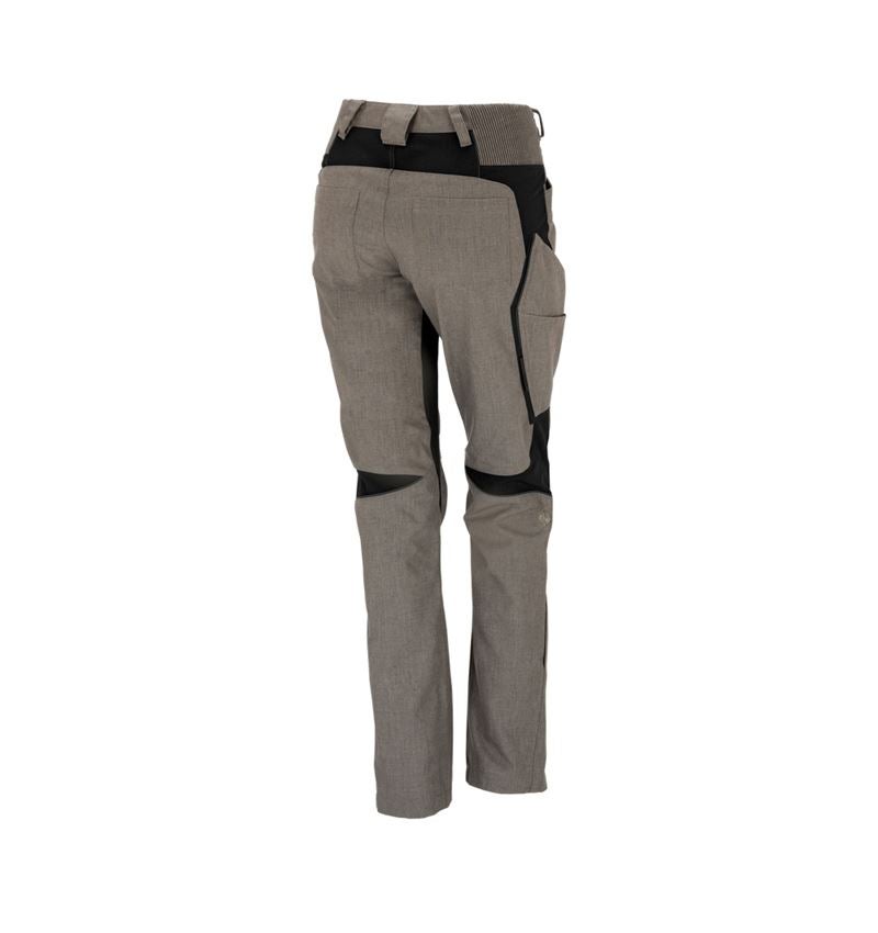 Installateurs / Plombier: Pantalon à taille élastique femmes e.s.vision + pierre mélange/noir 3