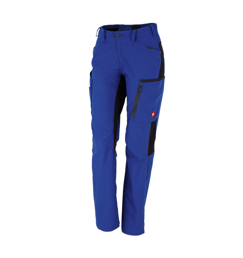 Installateurs / Plombier: Pantalon à taille élastique femmes e.s.vision + bleu royal/noir 2