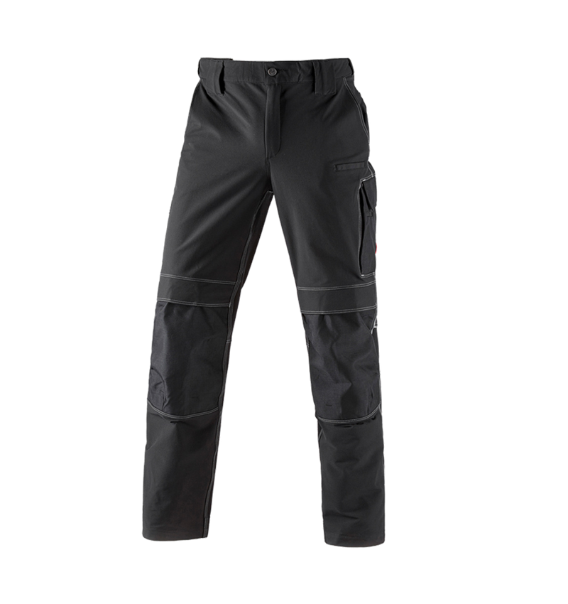 Froid: Fon. pantalon taille élast.d’hiver e.s.dynashield + noir