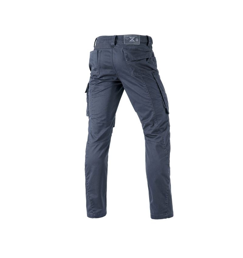 Menuisiers: Pantalon à taille élastique e.s.motion ten + bleu ardoise 3