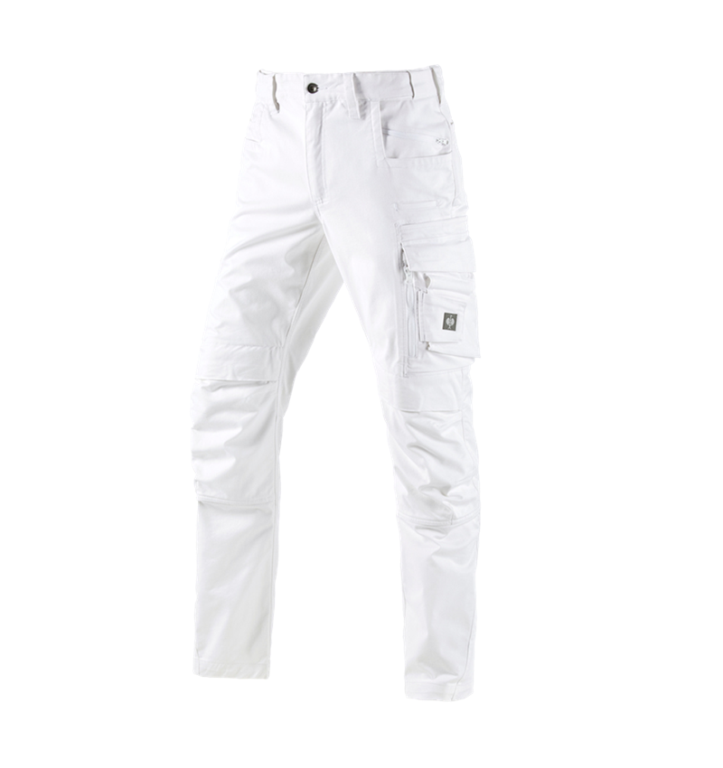 Installateurs / Plombier: Pantalon à taille élastique e.s.motion ten + blanc 2