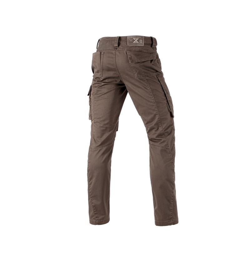 Thèmes: Pantalon à taille élastique e.s.motion ten + marron 3