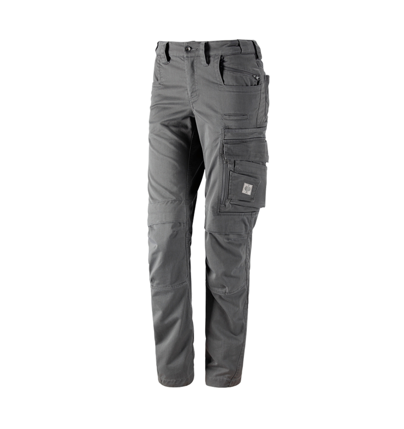 Pantalons de travail: Pantalon à taille élastique e.s.motion ten, femmes + granit 1
