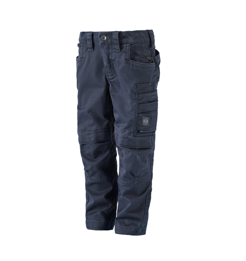 Pantalons: Pantalon à taille élastique e.s.motion ten,enfants + bleu ardoise 2