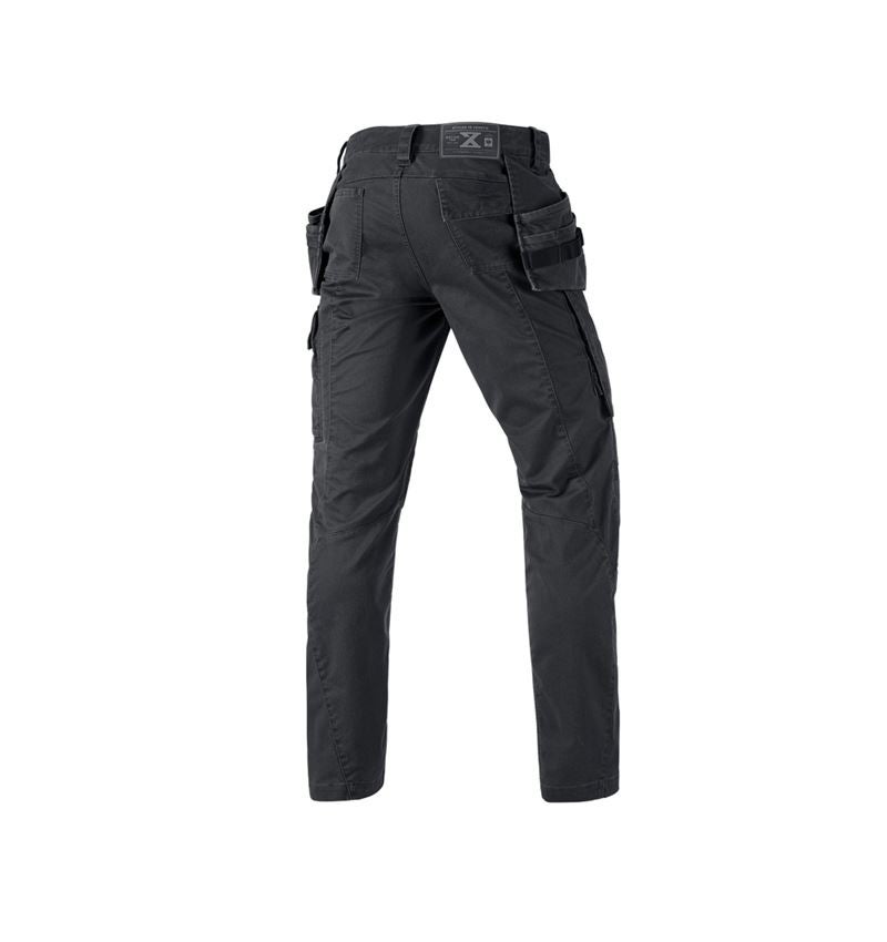 Pantalons de travail: Pantalon à taille élast. e.s.motion ten tool-pouch + noir oxyde 3