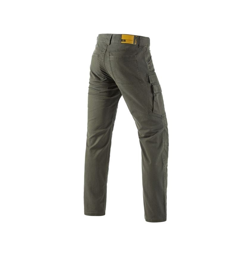 Pantalons de travail: Pantalon cargo de travail e.s.vintage + vert camouflage 3