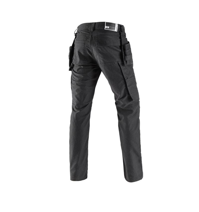Pantalons de travail: Pantalon à taille élastique holster e.s.vintage + noir 3