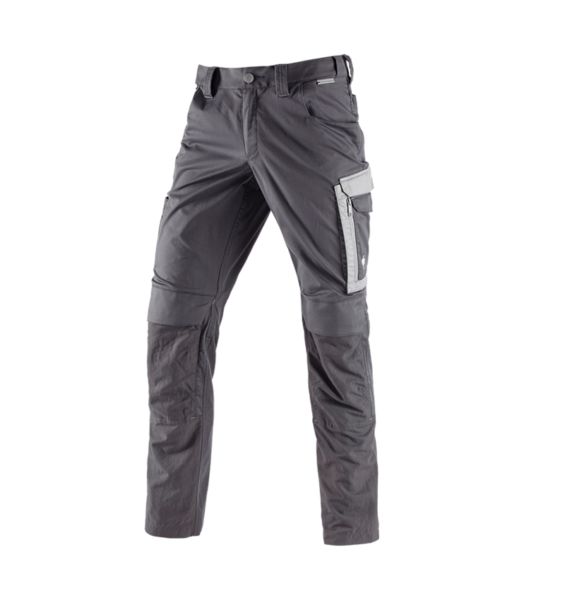 Pantalons de travail: Pantalon à taille élastique e.s.concrete light + anthracite/gris perle 3