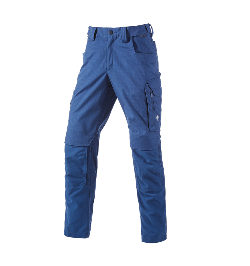 Pantalons de travail: Pantalon à taille élastique e.s.concrete solid + bleu alcalin 2