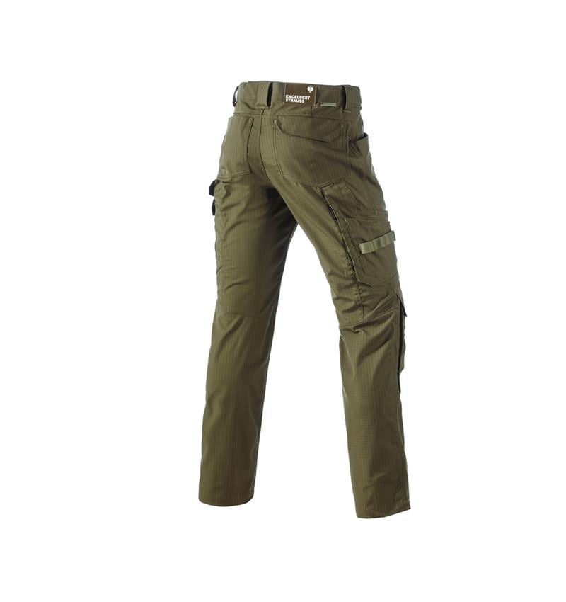 Thèmes: Pantalon à taille élastique e.s.concrete solid + vert boue 3