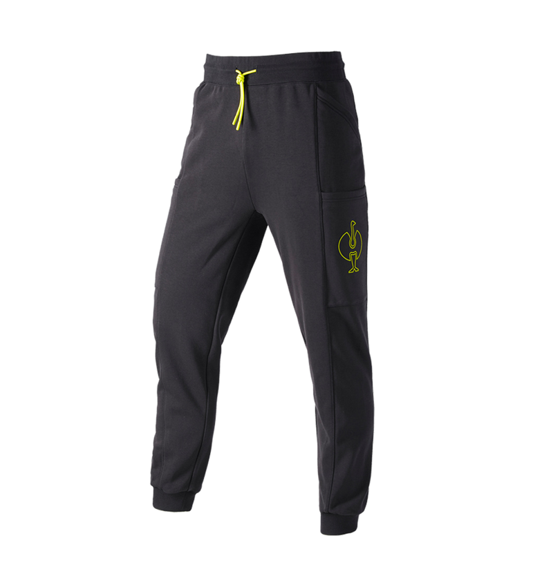 Accessoires: Sweat pants e.s.trail + zwart/zuurgeel 2