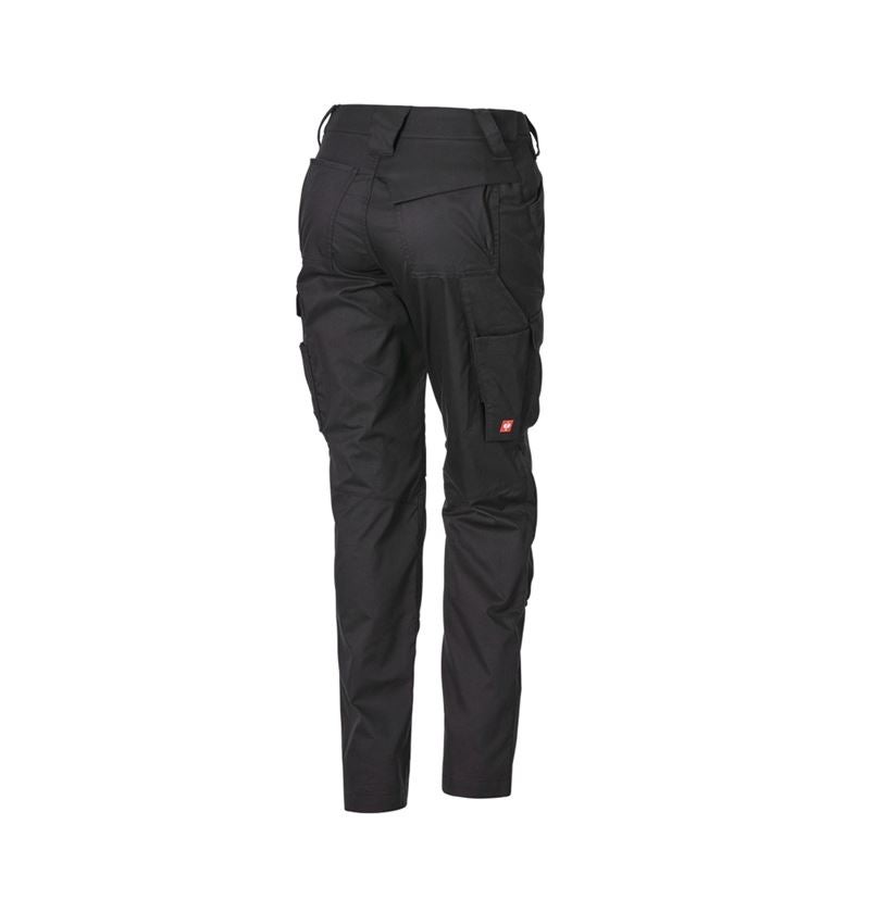 Pantalons de travail: Pantalon à taille élastique e.s.trail pure, femmes + noir 7