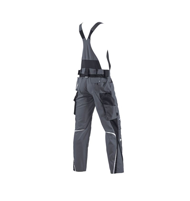 Pantalons de travail: Salopette à taille élastique e.s.motion d´hiver + gris/noir 3