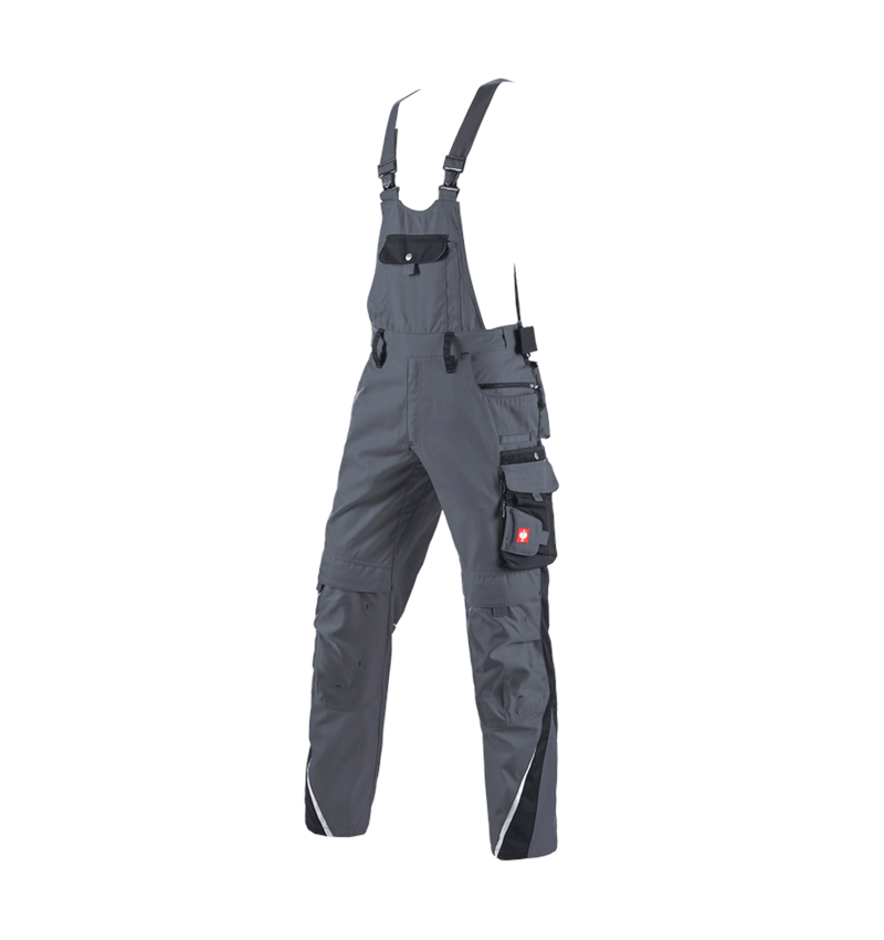 Pantalons de travail: Salopette à taille élastique e.s.motion d´hiver + gris/noir 2