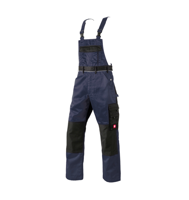 Pantalons de travail: Salopette e.s.image + bleu foncé/noir