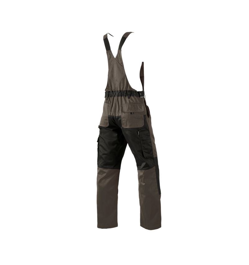 Pantalons de travail: Salopette e.s.image + olive/noir 7