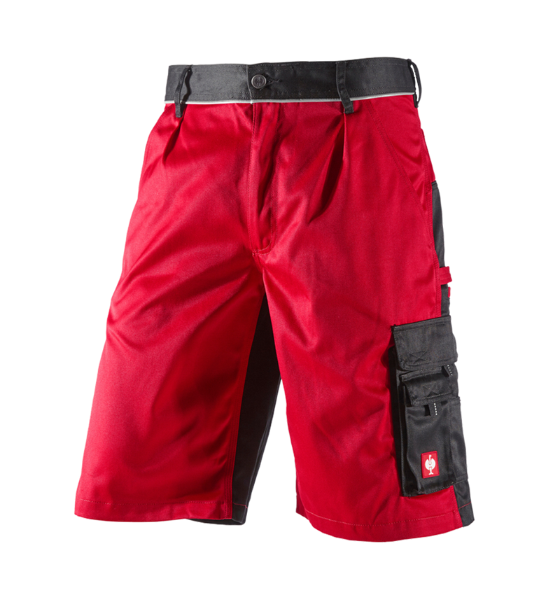 Pantalons de travail: Short e.s.image + rouge/noir 4