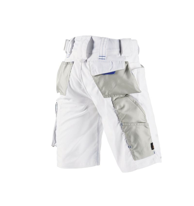 Pantalons de travail: Short e.s.motion 2020 + blanc/bleu gentiane 4